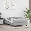vidaXL Box Spring Bed Frame Light Grey Twin XL Fabric (US Only)