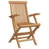 vidaXL 5 Piece Garden Dining Set Solid Teak Wood