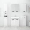 vidaXL Wall-mounted Bathroom Cabinet White 32x20x67 cm