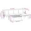 vidaXL 6 Piece Garden Lounge Set with Cushions Solid Wood Acacia
