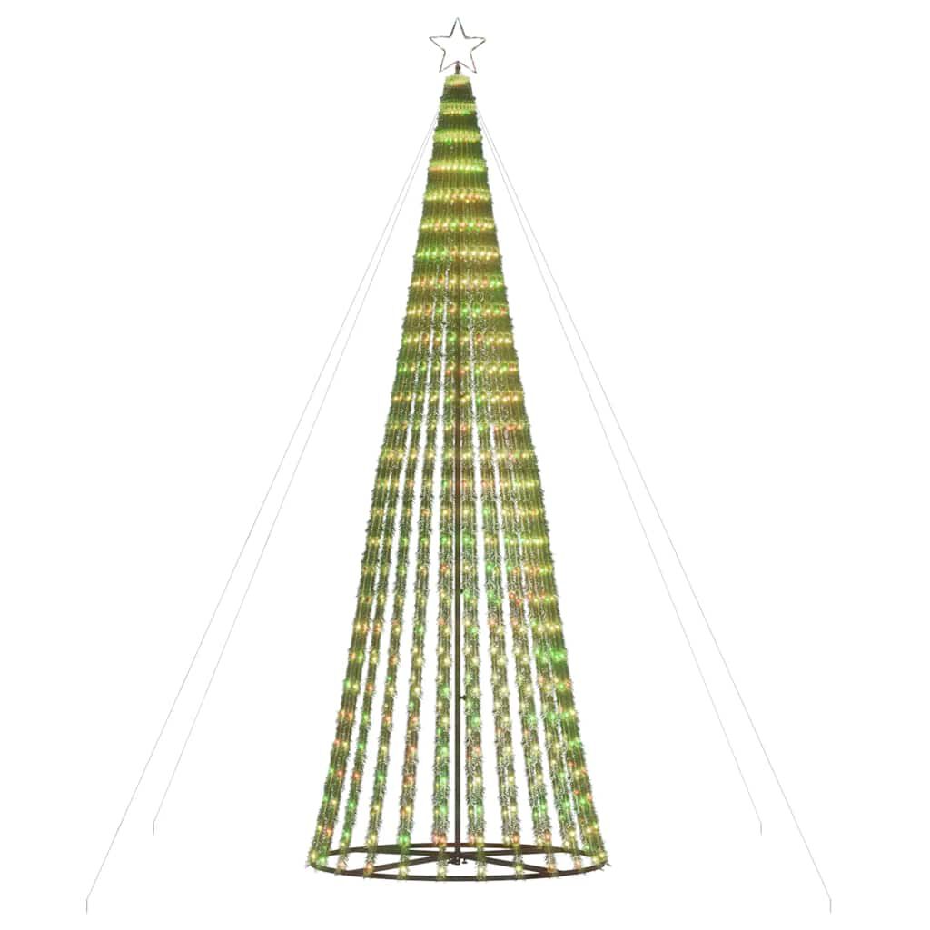 vidaXL Christmas Tree Light Cone 688 LEDs Colourful 300 cm