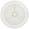 vidaXL Garden Table White 62x62x65 cm Cast Aluminium