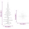 vidaXL Wooden Christmas Tree with Stand Brown 150 cm Solid pine wood
