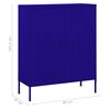 vidaXL Storage Cabinet Navy Blue 80x35x101.5 cm Steel