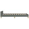 vidaXL Bed Frame without Mattress Dark Grey Twin XL Fabric
