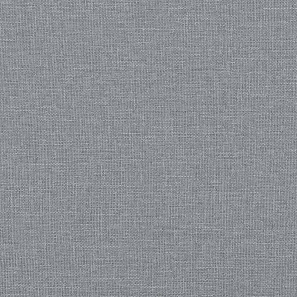 vidaXL Footstool Light Grey 60x50x41 cm Fabric