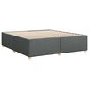 vidaXL Bed Frame without Mattress Dark Grey California King Fabric