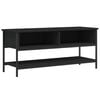 vidaXL TV Cabinet Black 100x35x45 cm Engineered Wood