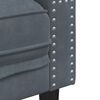 vidaXL 3 Piece Chesterfield Sofa Set with Bolsters Dark Grey Velvet