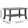 vidaXL Coffee Table Green 90x60x46 cm Plastic
