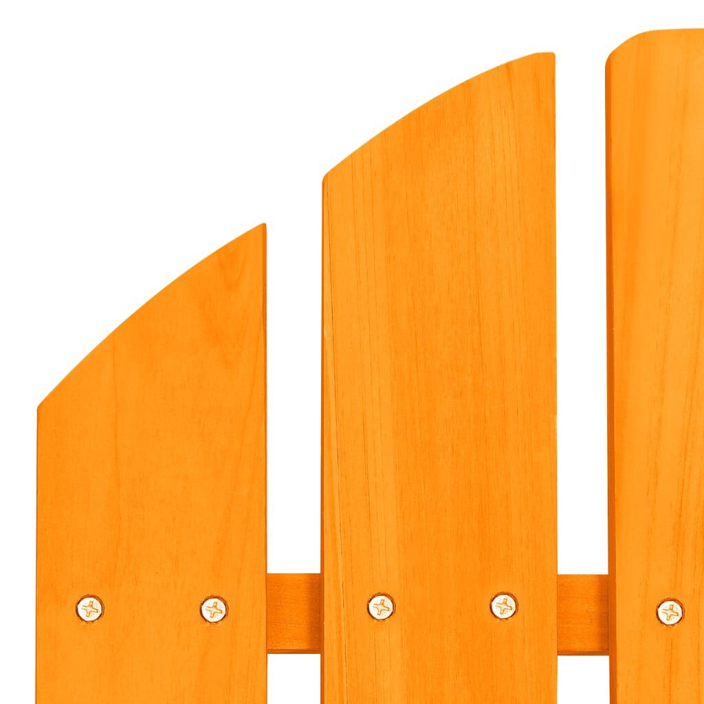vidaXL Garden Adirondack Chair Solid Fir Wood Orange
