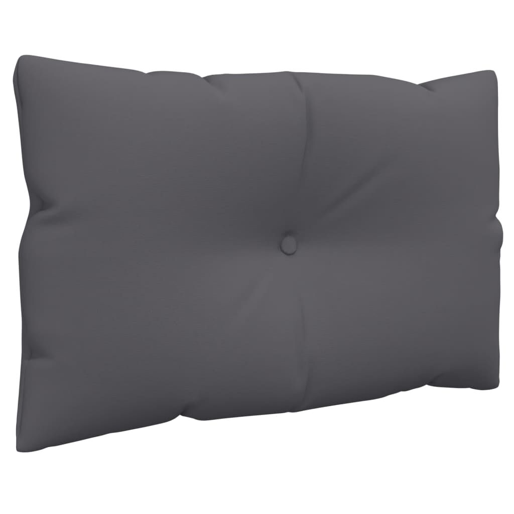 vidaXL Pallet Cushions 2 pcs Anthracite Fabric