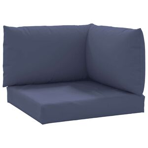 vidaXL Pallet Cushions 3 pcs Navy Blue Oxford Fabric