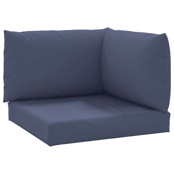 vidaXL Pallet Cushions 3 pcs Navy Blue Oxford Fabric