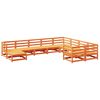 vidaXL Garden Sofa Set | Wax brown | Solid pine wood | Large | Modular