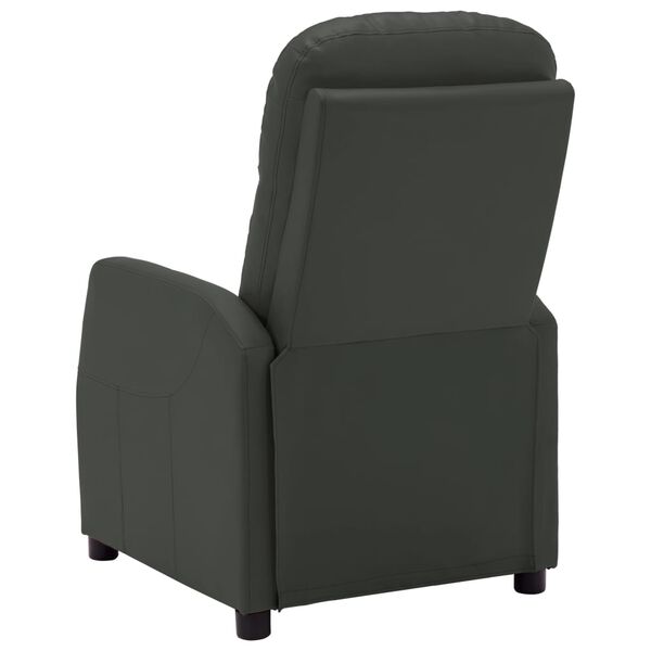 vidaXL Electric Recliner Chair Anthracite Faux Leather