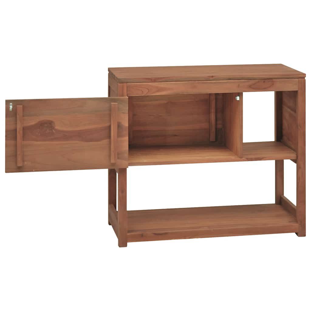 vidaXL Bathroom Cabinet 85x40x75 cm Solid Wood Teak
