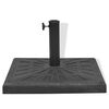vidaXL Parasol Base Resin Square Black 12 kg