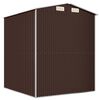 vidaXL Garden Shed Dark Brown 192x191x223 cm Galvanised Steel
