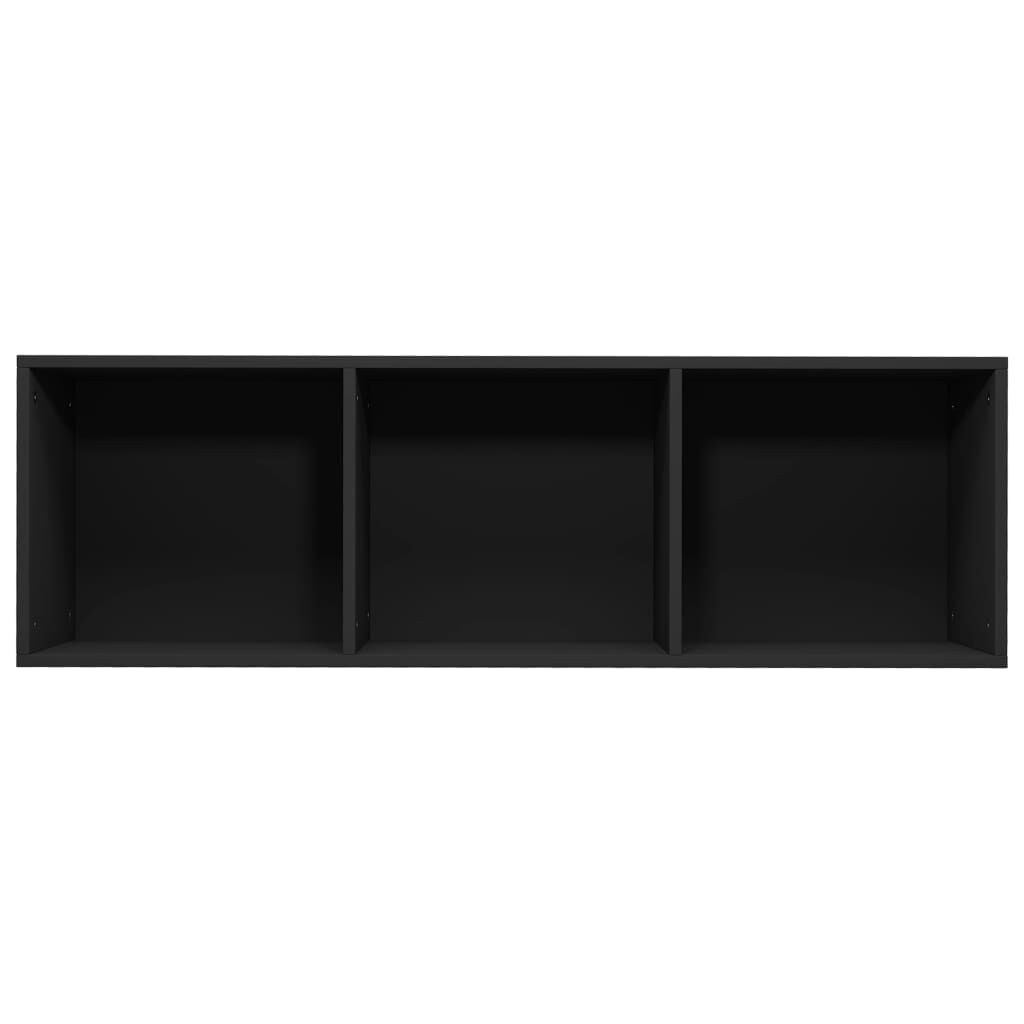 vidaXL Book Cabinet/TV Cabinet Black 36x30x114 cm Engineered Wood