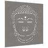 vidaXL Garden Wall Decoration 55x55 cm Corten Steel Buddha Head Design