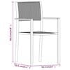 vidaXL 3 Piece Garden Dining Set Black