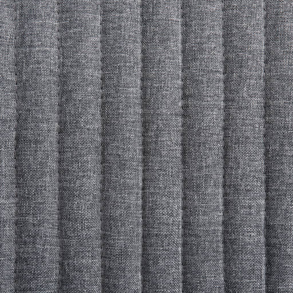 vidaXL Dining Chairs 2 pcs Dark Grey Fabric