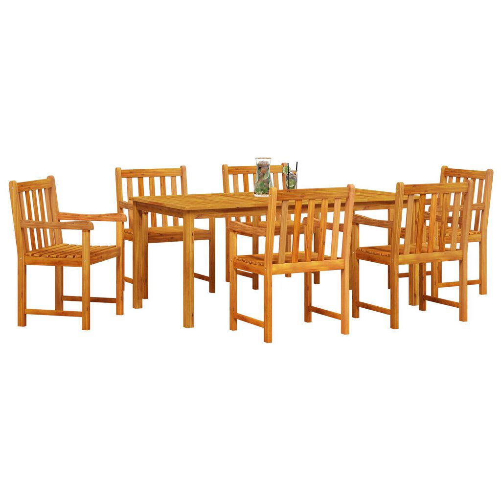 vidaXL 7-Piece Garden Dining Set - Solid Wood Acacia