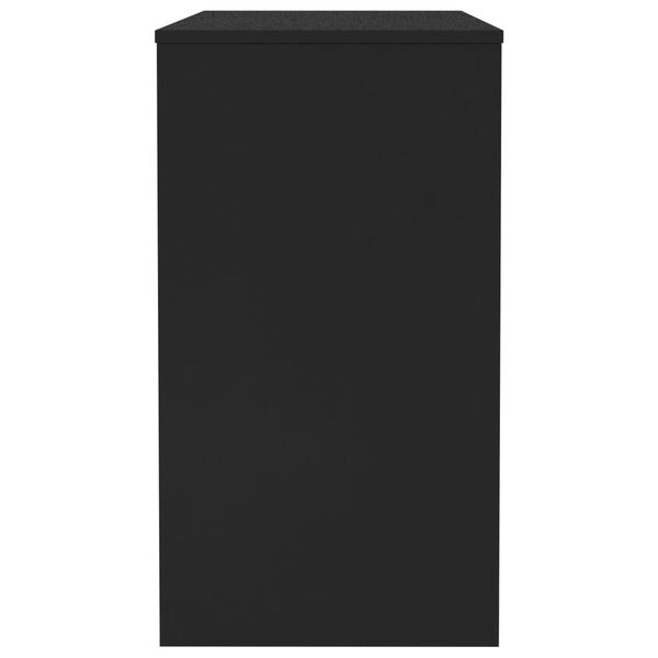 vidaXL Desk Black 90x40x72 cm Engineered Wood