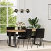 vidaXL Dining Chairs 4 pcs Black Velvet