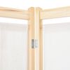 vidaXL 4-Panel Room Divider Cream 160x170x4 cm Fabric