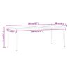vidaXL 7 Piece Garden Dining Set with Cushions Beige