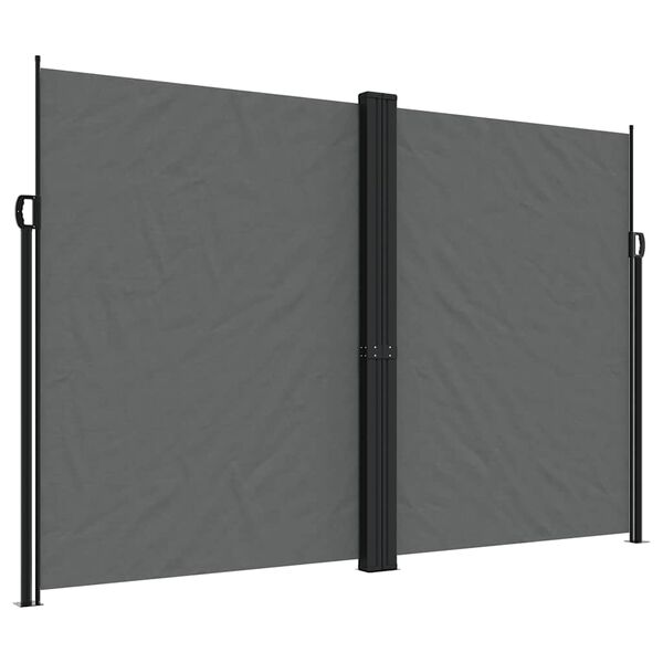 vidaXL Retractable Side Awning Anthracite 220x1200 cm