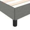 vidaXL Bed Frame without Mattress Dark Grey 100x190 cm Twin Fabric