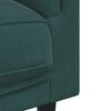 vidaXL Sofa Chair with Cushion Dark Green Velvet