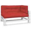 vidaXL Pallet Cushions 3 pcs Red Fabric