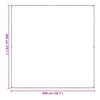 vidaXL Tarpaulin with Eyelets Transparent 2 x 2 m Polyethylene