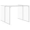 vidaXL Dog House with Run Anthracite 214x1069x181 cm Galvanised Steel