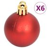 vidaXL 108 Piece Christmas Bauble Set Gold and Red
