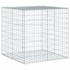 vidaXL Gabion Basket with Cover 100x100x100 cm Galvanised Iron