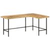vidaXL Desk 165x110x77 cm Solid Wood Mango and Iron