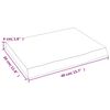 vidaXL Bathroom Countertop Light Brown 40x30x(2-4) cm Treated Solid Wood