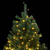 vidaXL Artificial Hinged Christmas Tree 300 LEDs 180 cm