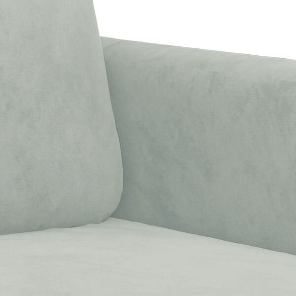 vidaXL Sofa Chair Light Grey 60 cm Velvet