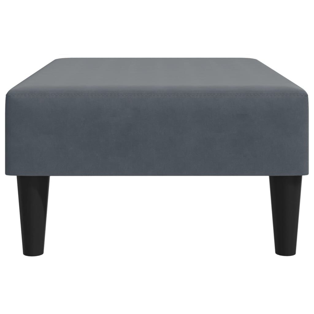 vidaXL Footstool Dark Grey 77x55x31 cm Velvet