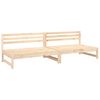 vidaXL Garden Middle Sofas 2 pcs 120x80 cm Solid Wood Pine