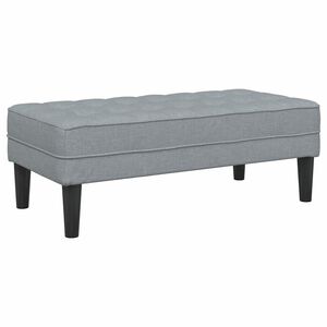 vidaXL Bench Light grey 113 x 57 x 39 cm Fabric