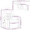 vidaXL Electric Stand up Massage Recliner Chair Dark Grey Fabric