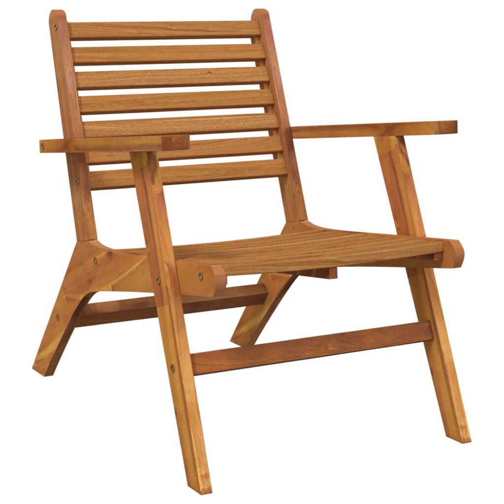 vidaXL Garden Chairs 2 pcs Solid Acacia Wood