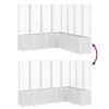 vidaXL Garden Planter with Trellis White 160x160x140 cm PP